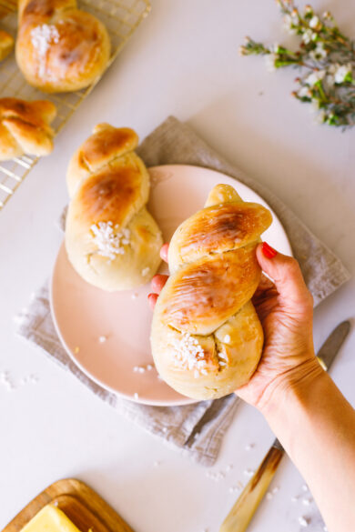 Vegane Hefe-Häschen