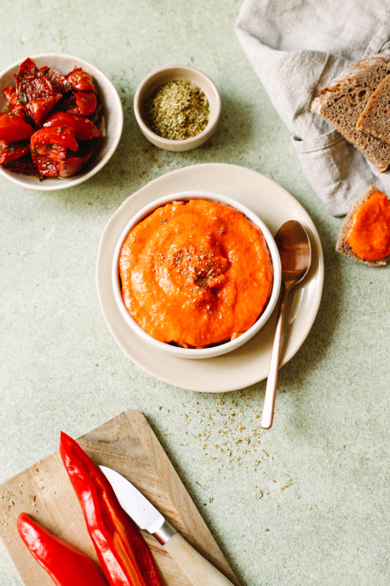 Gerösteter Paprika-Dip