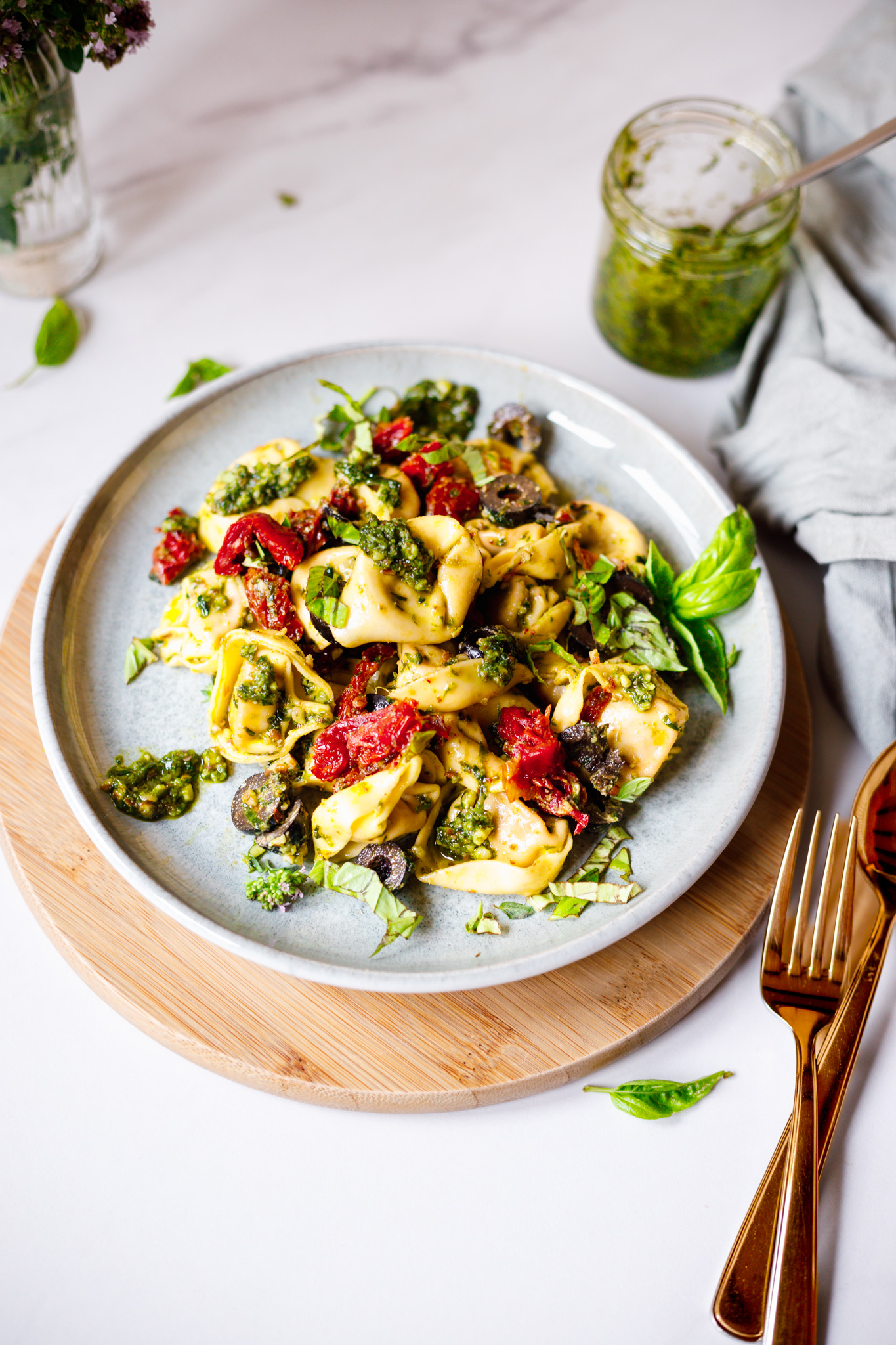 Veganer Tortellini-Salat