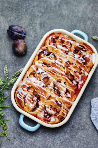 Vegane Zwetschgen-Schnecken