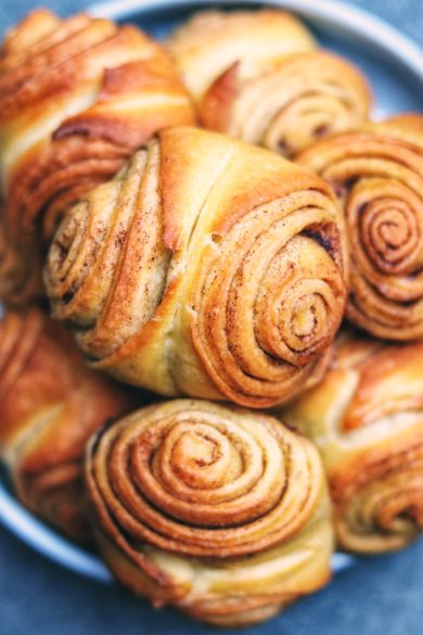 Vegane Franzbrötchen