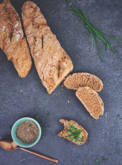 Veganes Vollkornbaguette