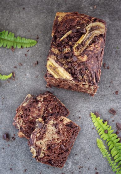 Veganer Schoko-Bananen-Kuchen