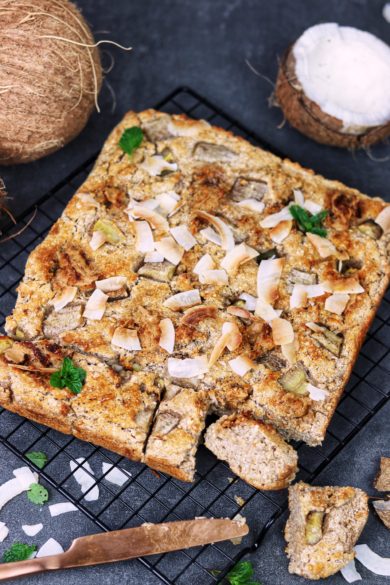 Vegane Bananen-Blondies