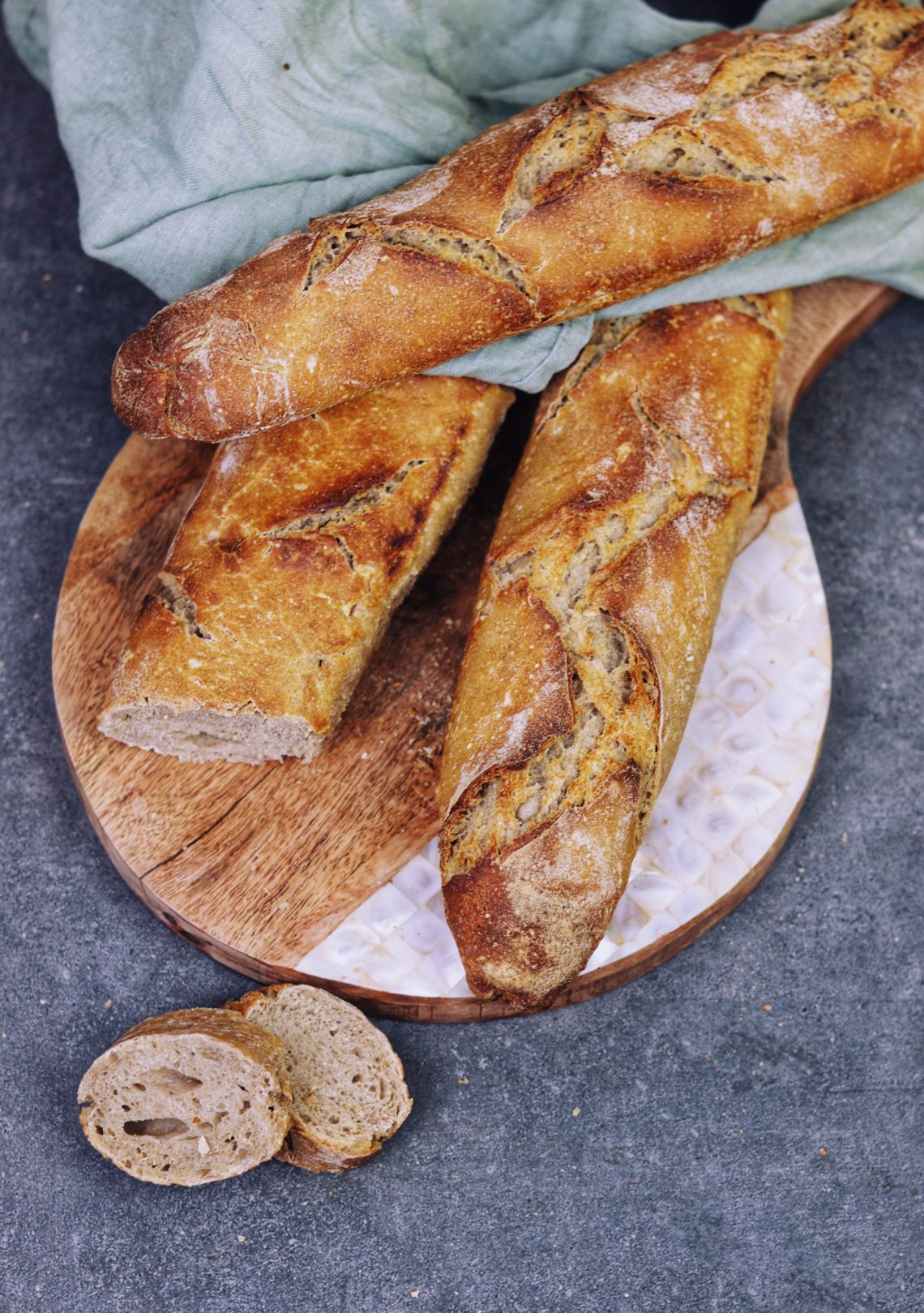 Sauerteig-Baguettes