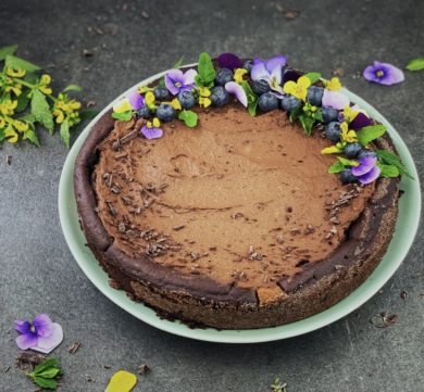 Veganer Chocolate-Fudge-Cake
